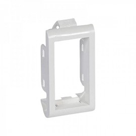 Support De Plaque Étroit Pour Paroi Mince Batibox 1 Module - Blanc